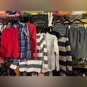 Bundle Box #6 - Boys 10/12 - 8 items - 2 Shorts and 6 Long Sleeve